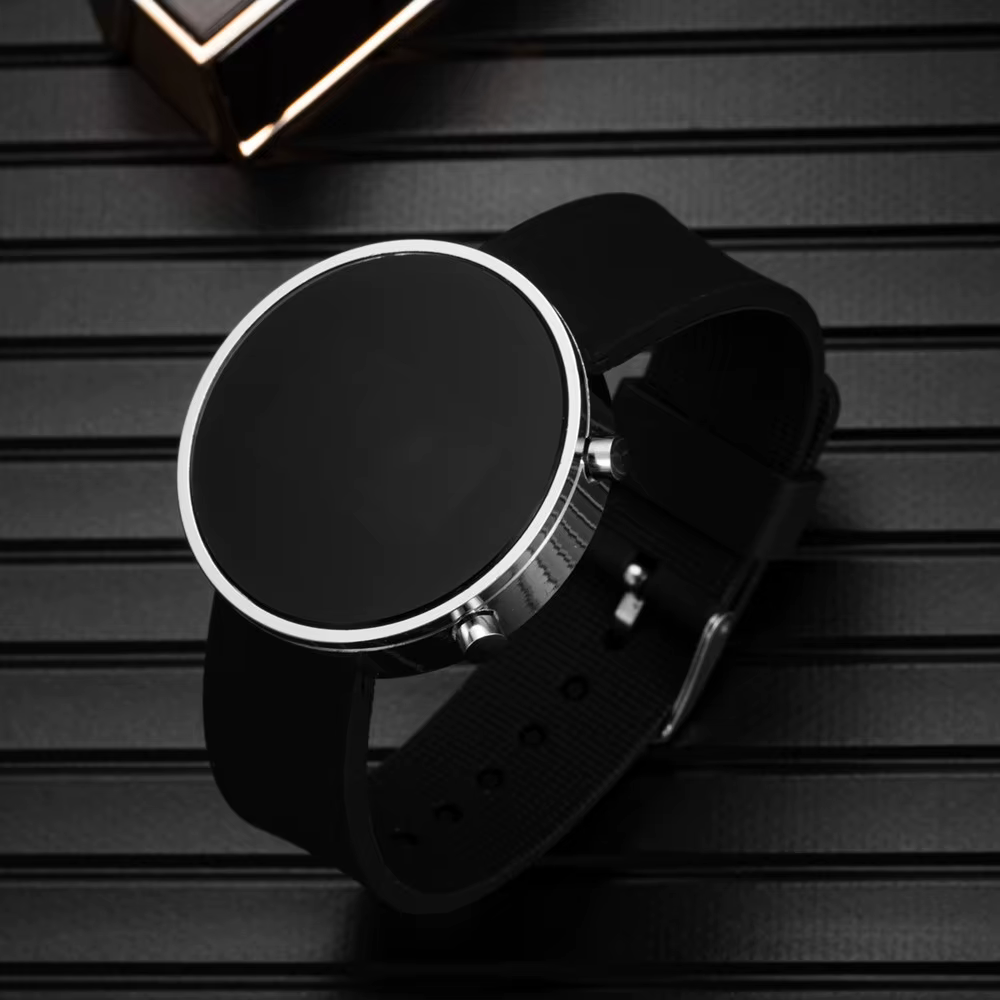 Mode femmes montres numériques Simple cadran rond montre LED pour femme Sport décontracté dames horloge électronique reloj numérique
