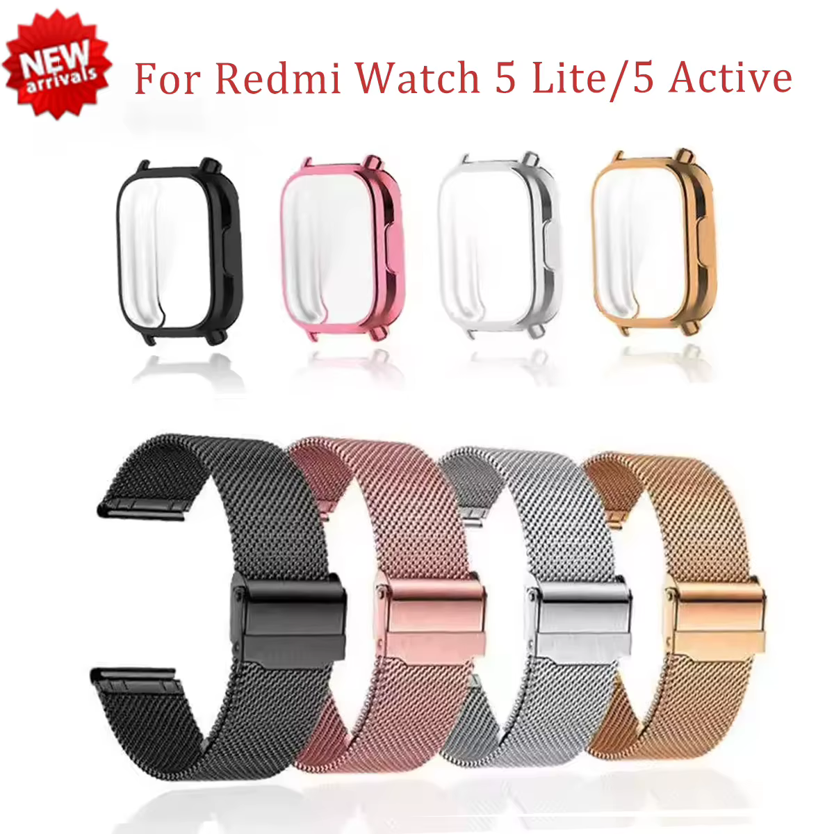 Bracelet de montre actif avec étui pour homme et femme