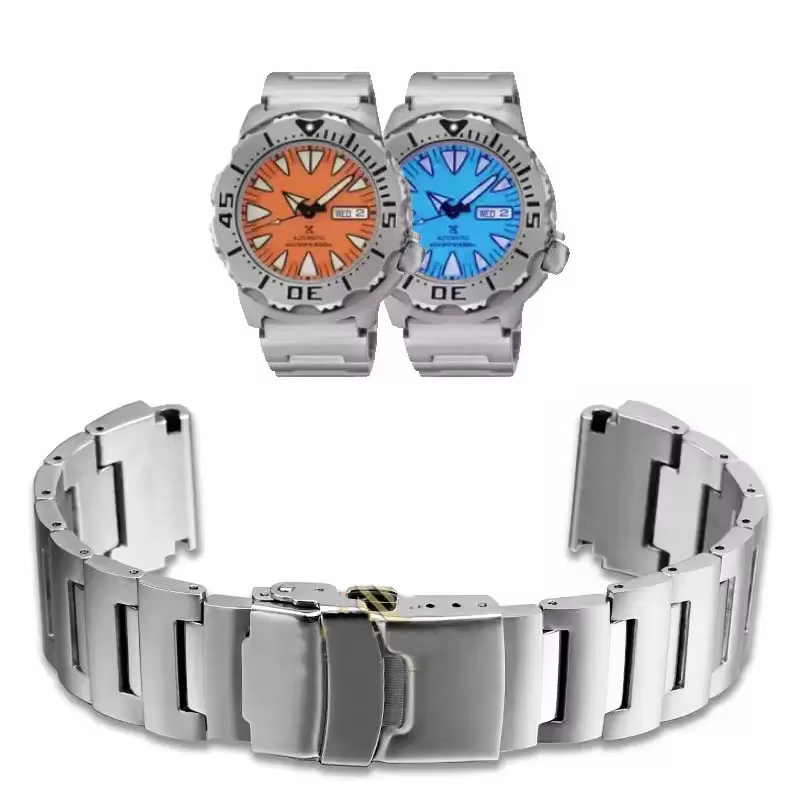 Bracelet de montre en acier de haute qualité pour Seiko Little Monster SKX779 SKX781