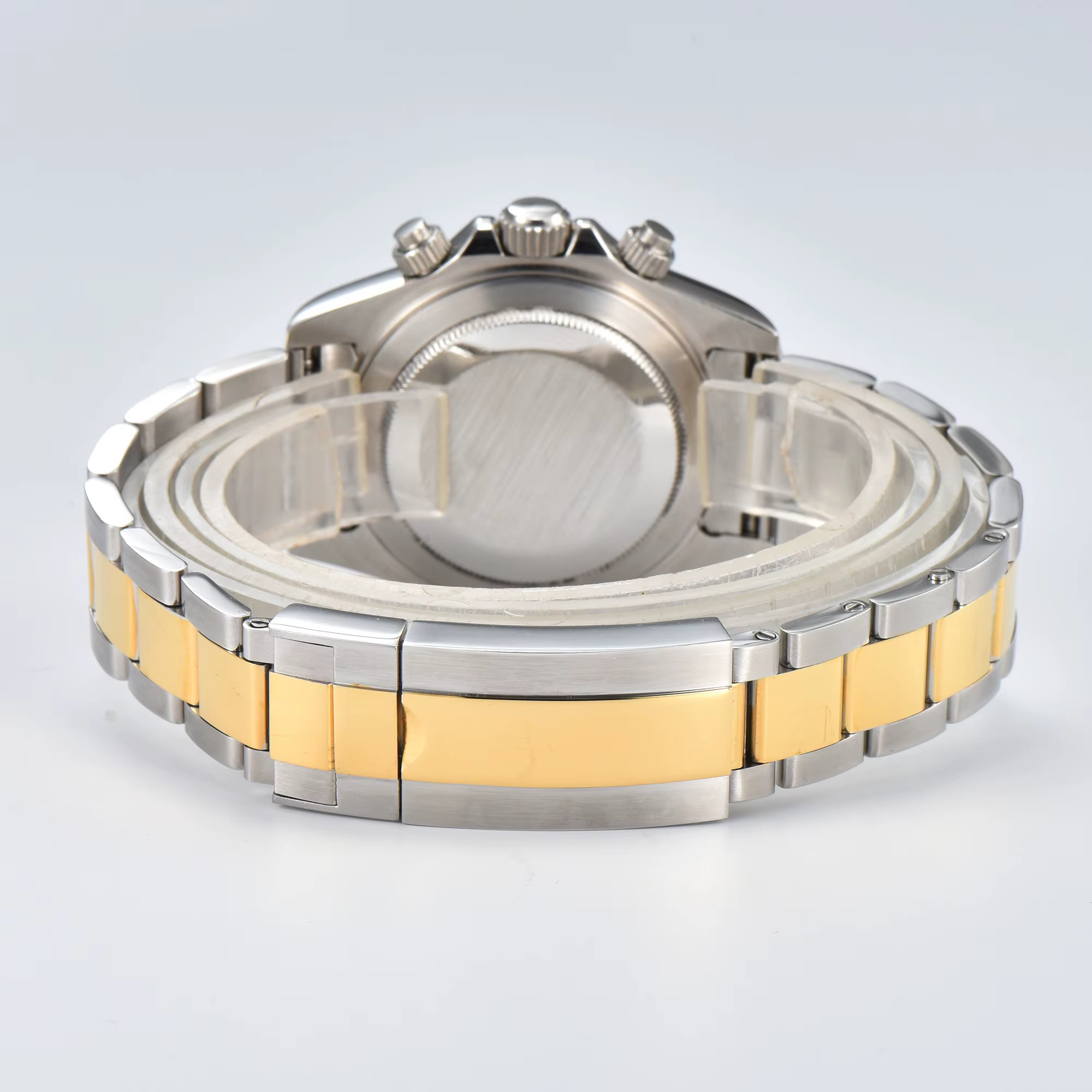 39.5MM VK63 montre de luxe affaires décontracté mode étanche verre saphir lumineux mécanique