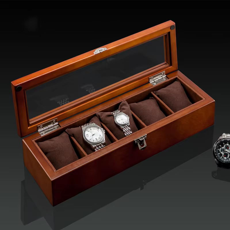 2025 boîte de montre en bois boîtier de rangement