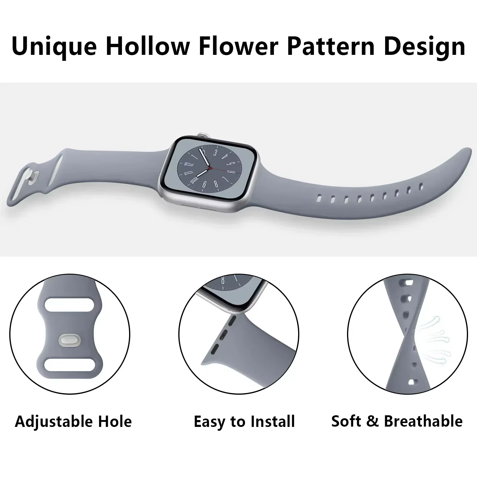Boîtier PC + bracelet en Silicone pour Apple Watch 10 9 8 7 6 5 4 Ultra 49mm