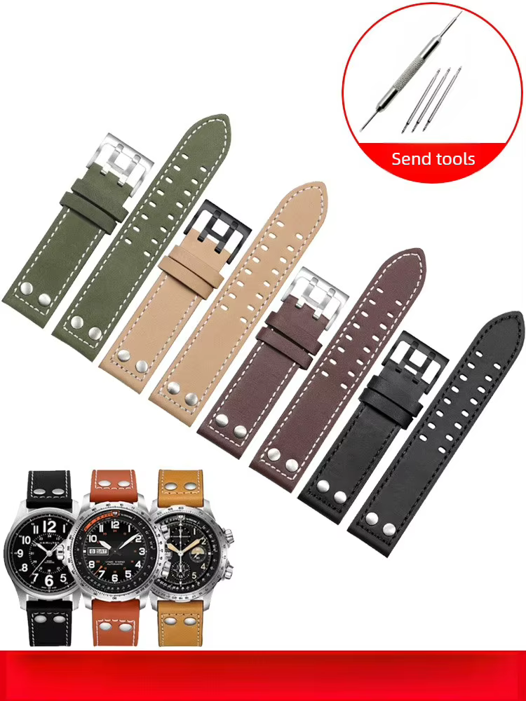 Convient pour Hamilton Sir Hamilton Khaki Aviation Field Series