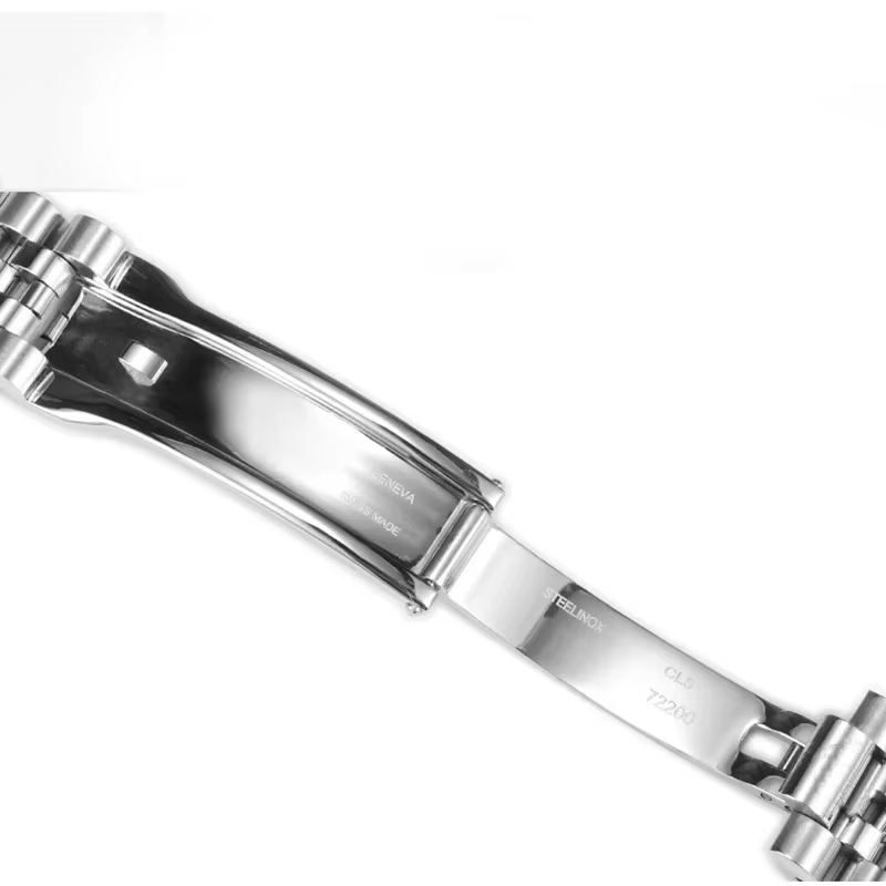 Bracelet de montre président à extrémité incurvée pour Seiko NH35 Datejust 904L