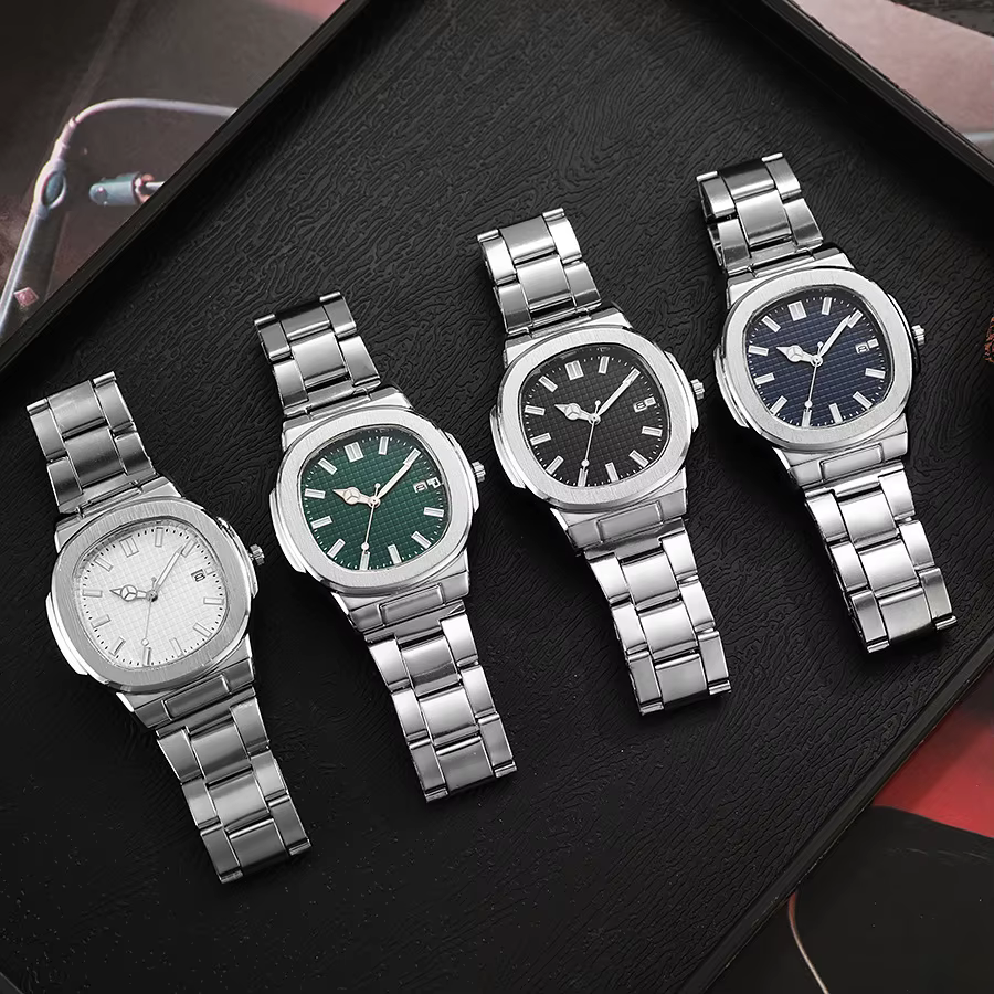 Montres pour hommes, montres carrées tendance pour hommes