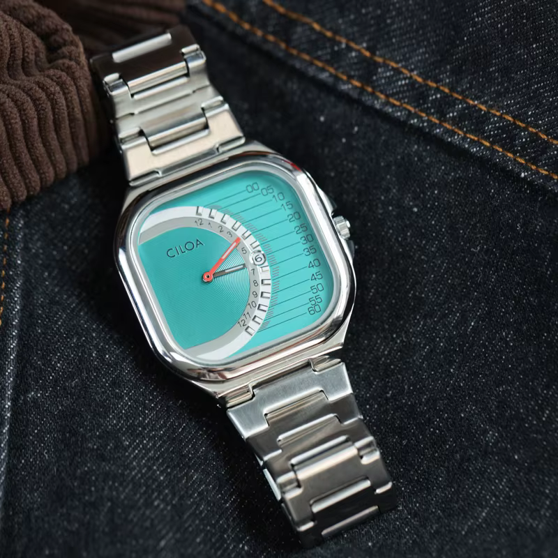 Montre carrée rétro CILOA pour homme