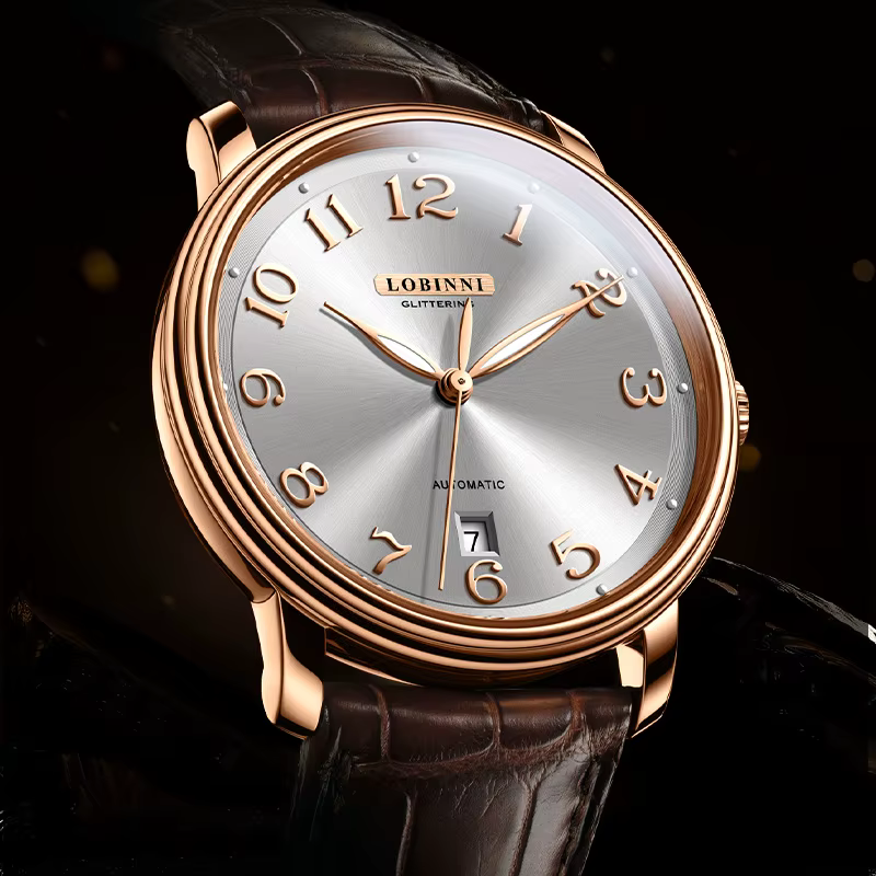 LOBINSettlement MIYOTA-Montres mécaniques automatiques pour hommes, saphir, étanche à 50 m, date automatique Shoous, nouvelle marque suisse de luxe, L9601