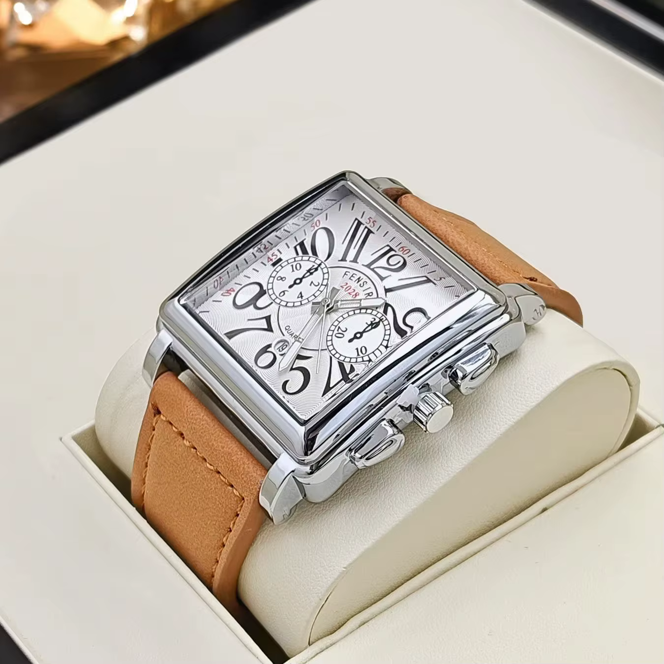 Montre à quartz de luxe pour hommes d'affaires