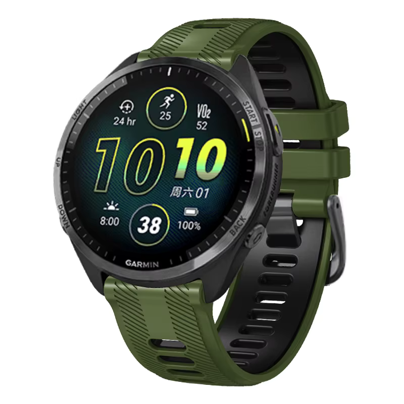Bracelets de montre en silicone pour Garmin Forerunner, bracelet de montre officiel, bracelets pour Garmin Forerunner 965, 945, 935, 22mm, 955