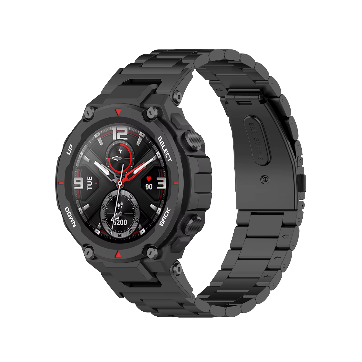 Bracelet en acier inoxydable pour Amazfit T Rex/t-rex 2