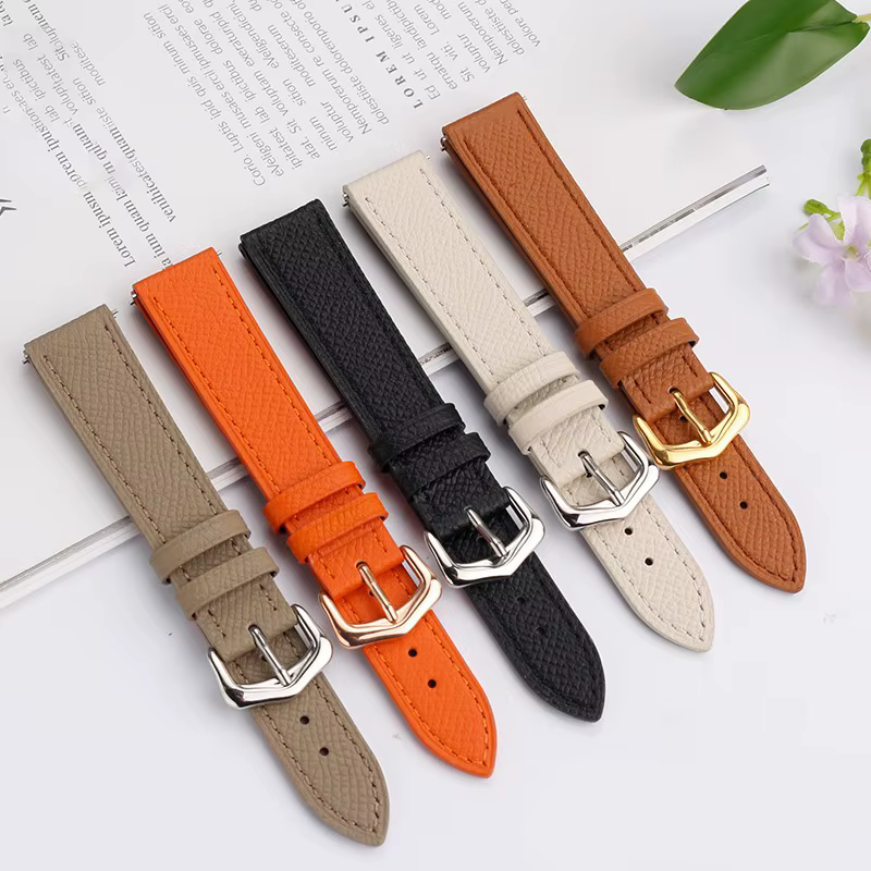 Pour Hermes montre ceinture femmes Bracelet en cuir à dégagement rapide plaid mince pour Cartier
