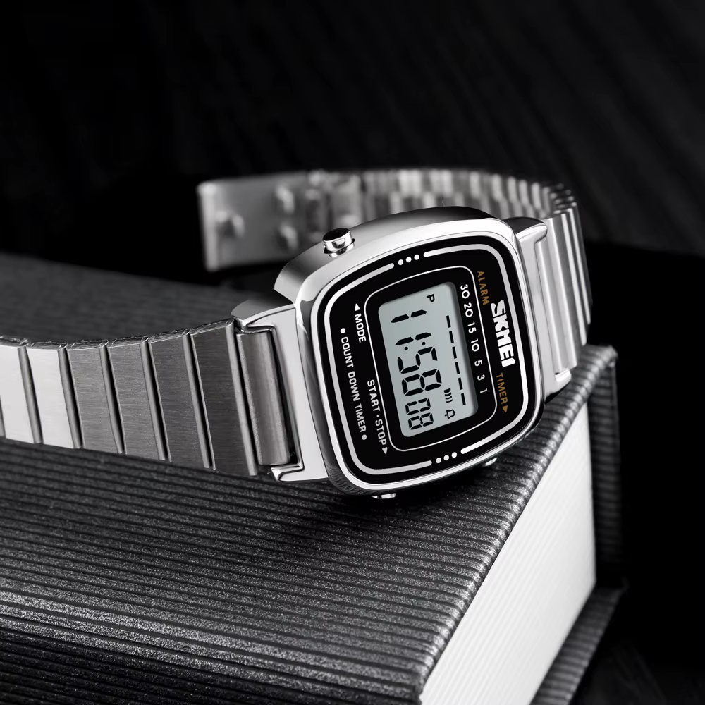 Montre Numérique Étanche à Petit Cadran pour Femme