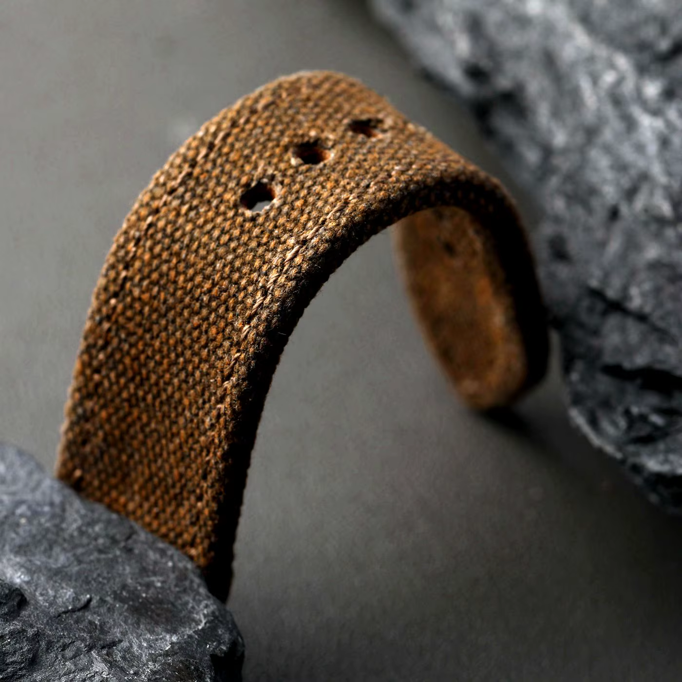 Bracelet de montre double couche en toile haut de gamme