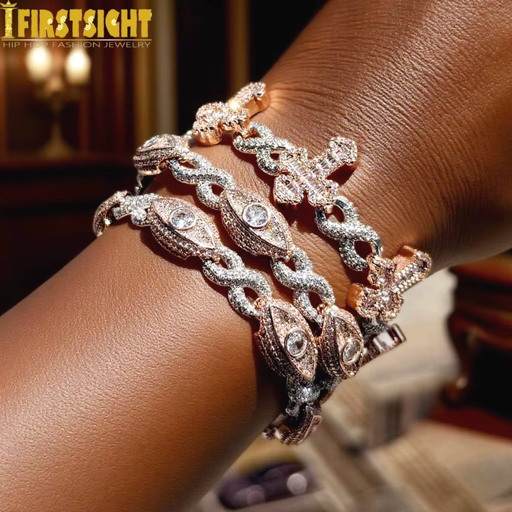 Bracelet à maillons infini pour hommes et femmes