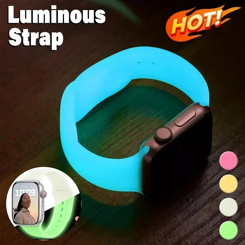 Bracelet lumineux en Silicone pour Apple Watch