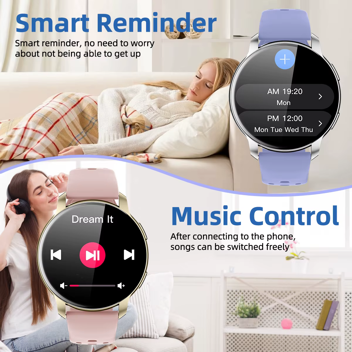 Montre connectée 2026 pour hommes et femmes