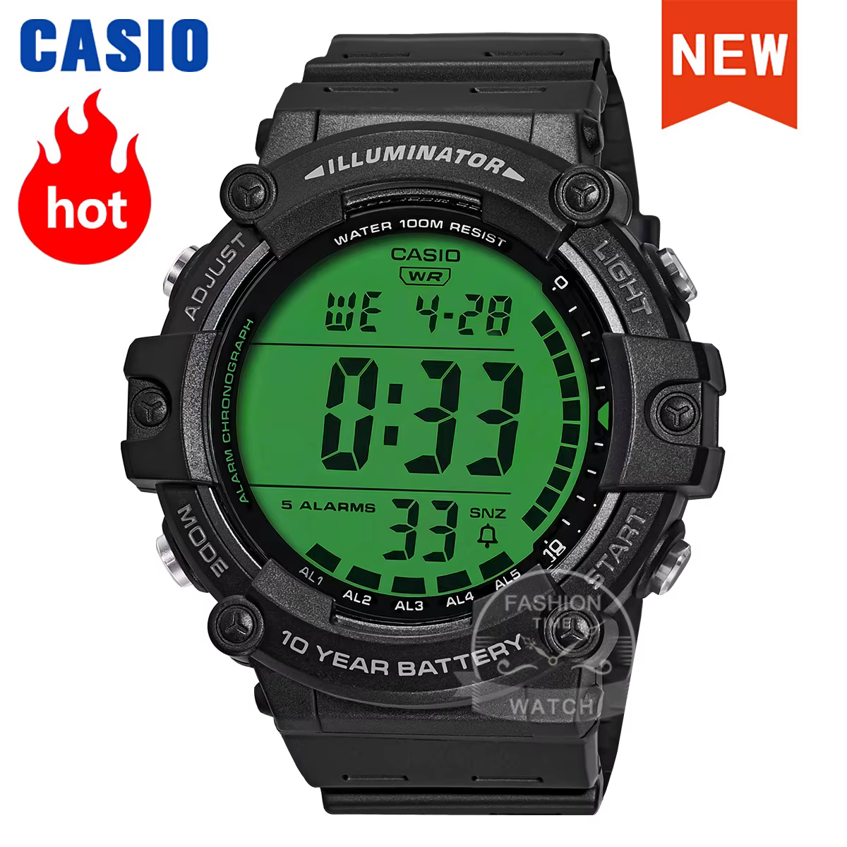 Montre Casio pour homme Vintage Square relogio masculino 2026 Nouveau modèle série AE-1500WHC