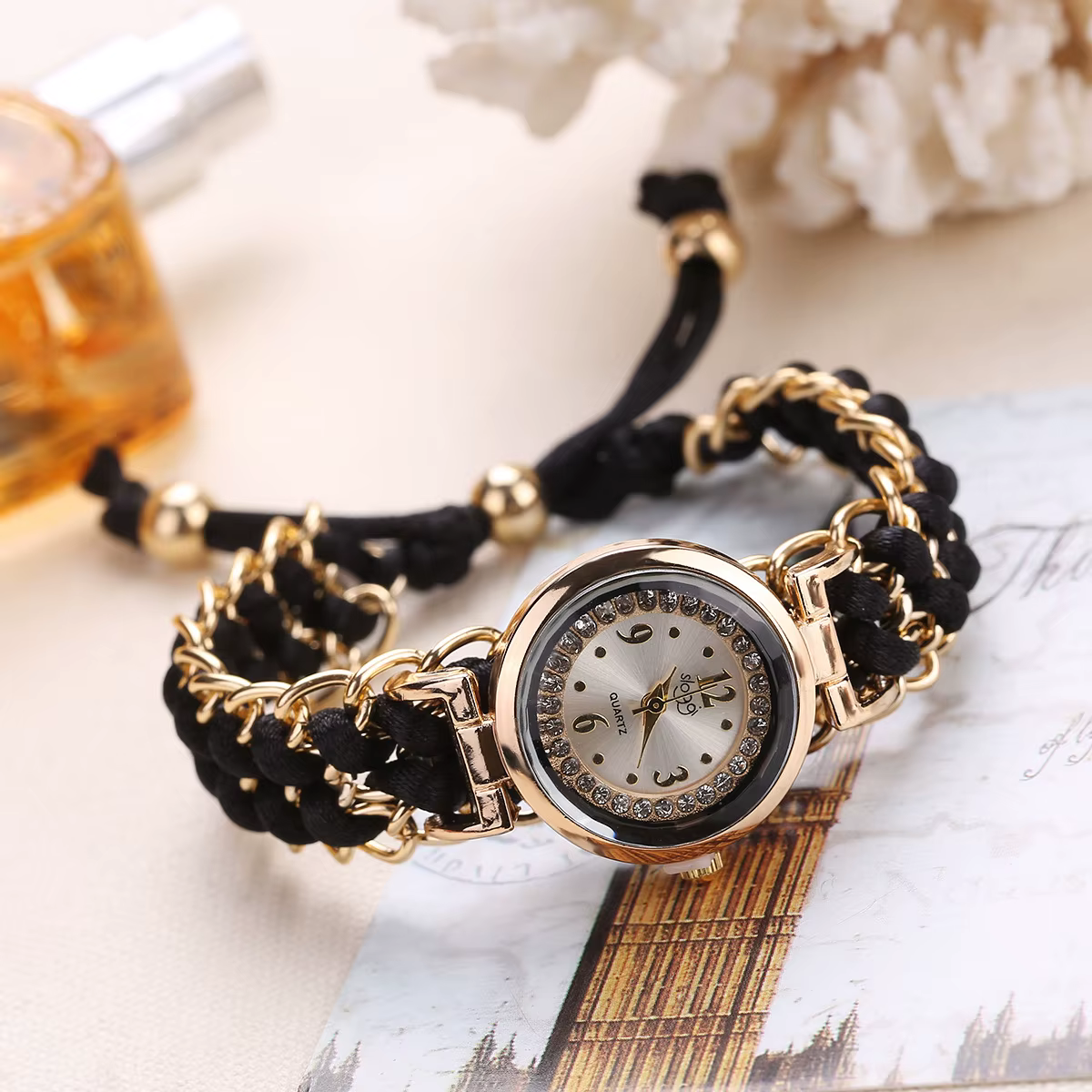 Mode femmes montres tricot corde chaîne enroulement analogique Quartz montre-bracelet Simple dames horloge décontractée Relogio Feminino cadeaux