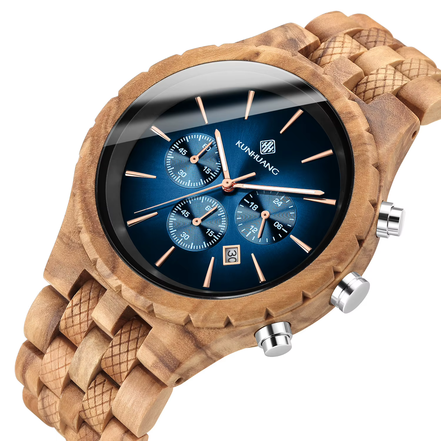 Montre en bois pour homme