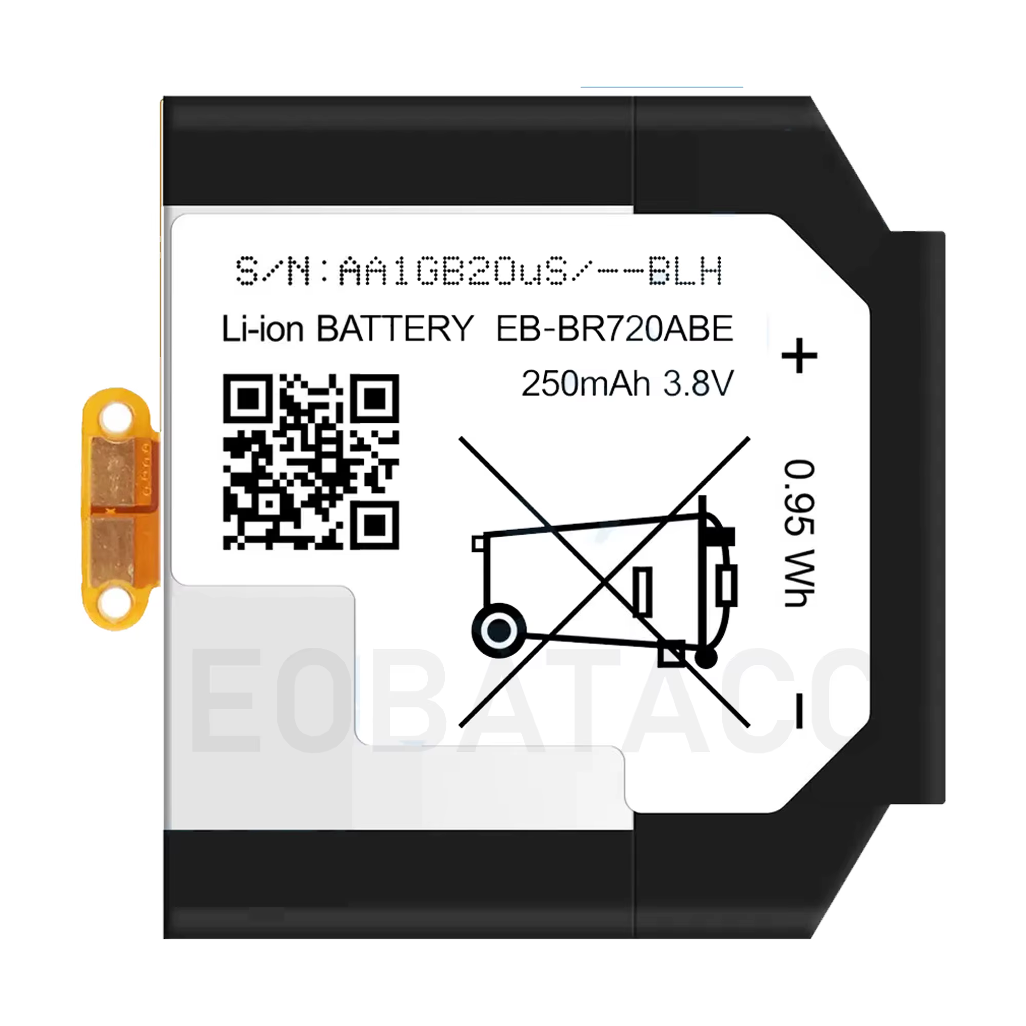 Batterie 2026 pour montre intelligente Samsung Galaxy Gear S2/S3/S4 Active 2 fit2 /fit 2 pro