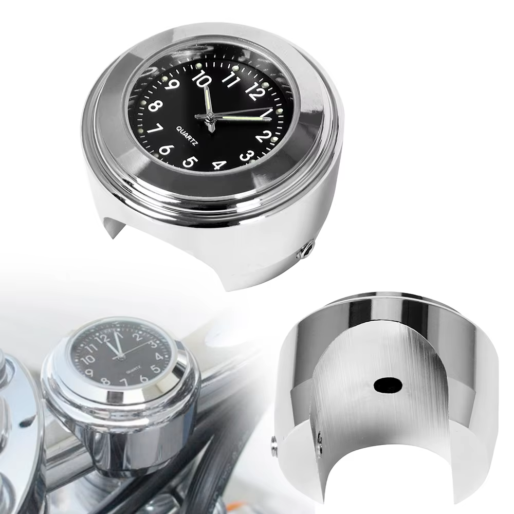 Montre à quartz étanche Shoous pour guidon de moto