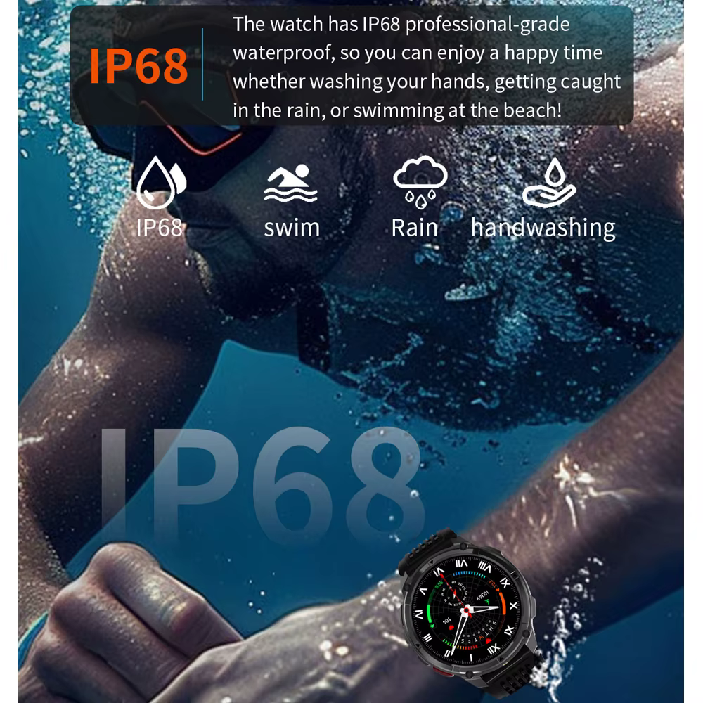 2026 nouveau T-Rex3 Pro 1100mAh batterie montre intelligente GPS chemin 5ATM étanche sport course tracker extérieur boussole militaire Smartwatch
