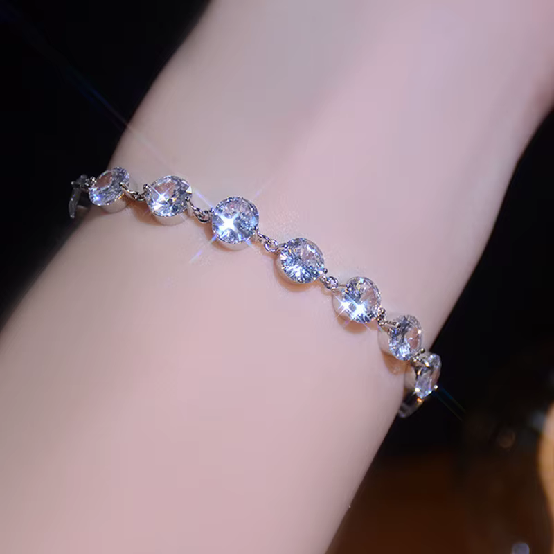 Uxury – raquette en cristal avec des strass, hain réglable, jeu d'angle, livraison directe