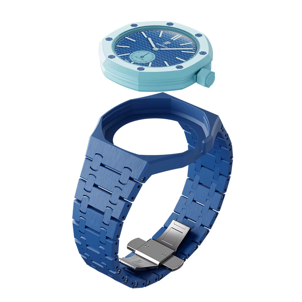 Bracelet en céramique pour la montre Swatch X Audemars Piguet Royal Oak POP en biomatériaux