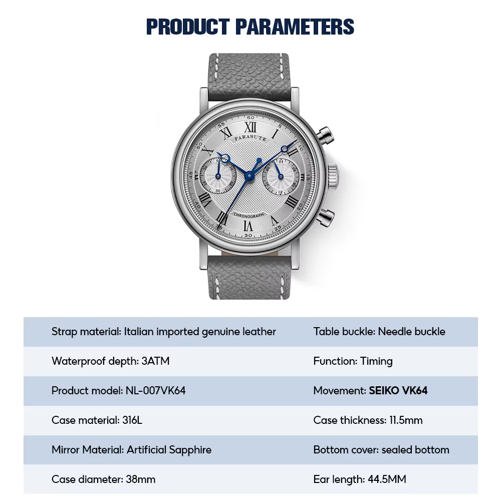 FARASUTE 2025 nouvelles montres rétro pour hommes montre à Quartz