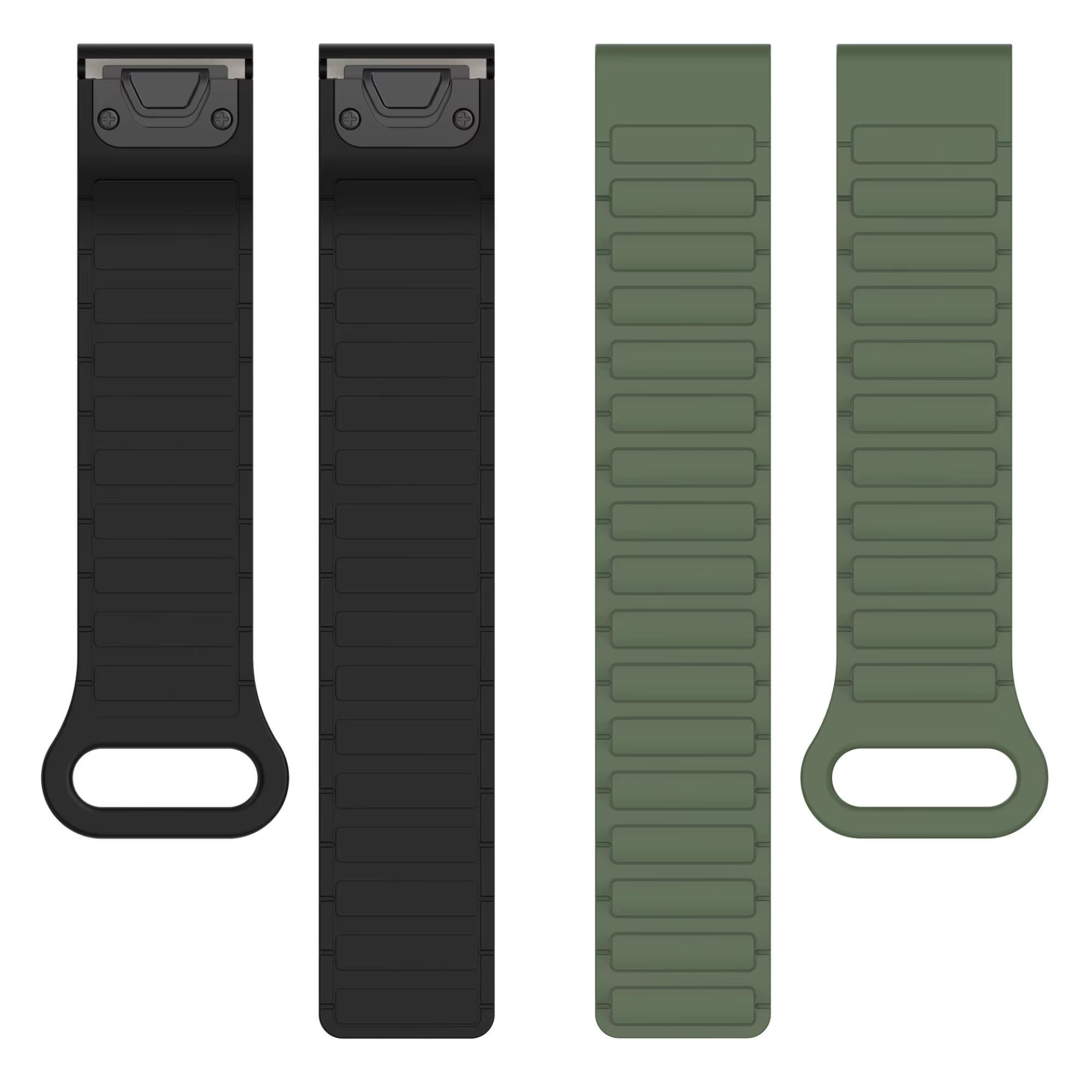 Compatible avec Garmin Fenix 8 7X 7 7S Bracelet magnétique en silicone