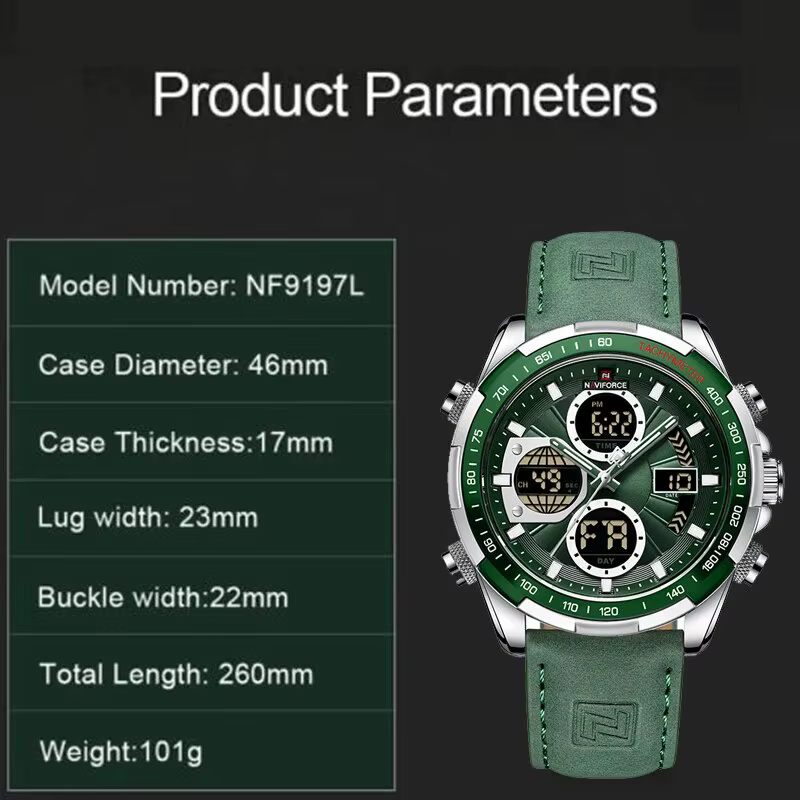 NAVIFORCE mode montres militaires pour hommes de luxe Original sport chronographe montre étanche Quartz montre-bracelet horloge