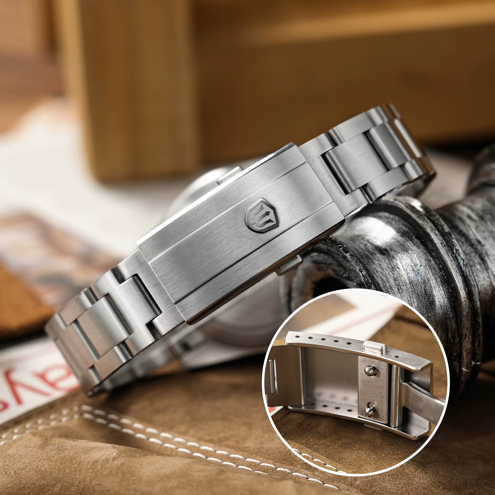 Watchdives WD5513Q Montre de plongée à quartz VH31 Mouvement à balayage Saphir Étanche 20 bars Lunette en aluminium 40 mm Montres vintage en acier inoxydable