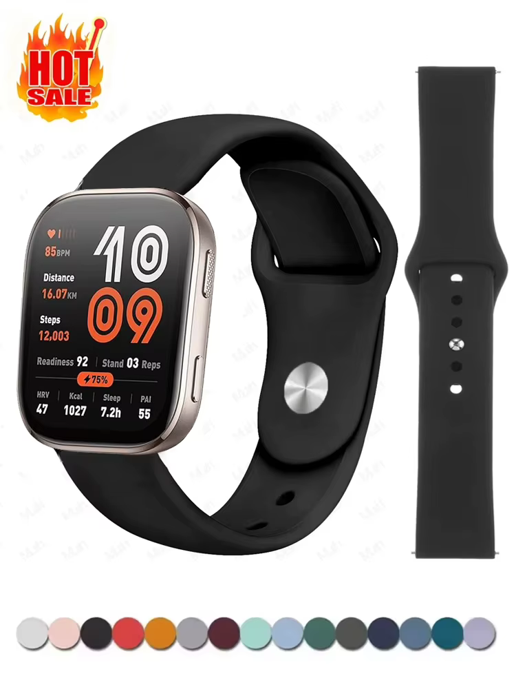 Bracelet pour Amazfit Bip 6/5/active2 3/GTS/4/2/2e/3 GTS2 Mini/GTR 4/3/Pro/47mm/GTR2 stratos 3