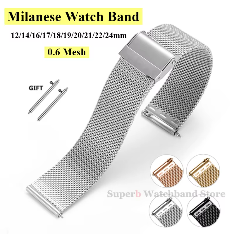 Bracelet milanais universel à dégagement rapide