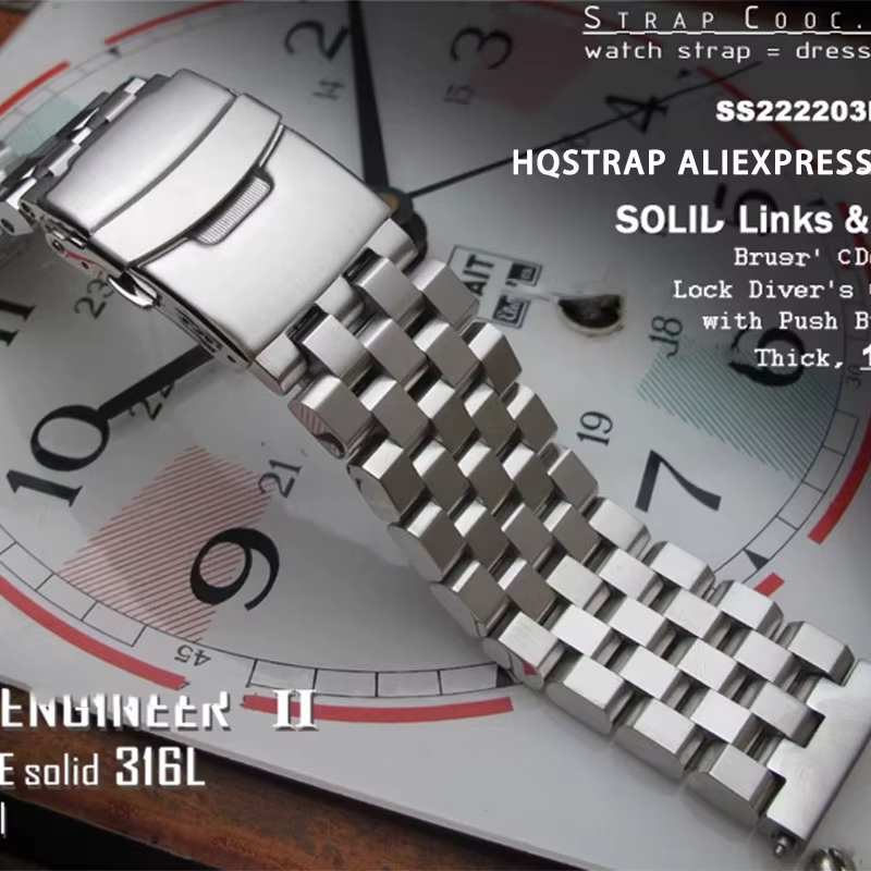 Bracelet en acier inoxydable massif