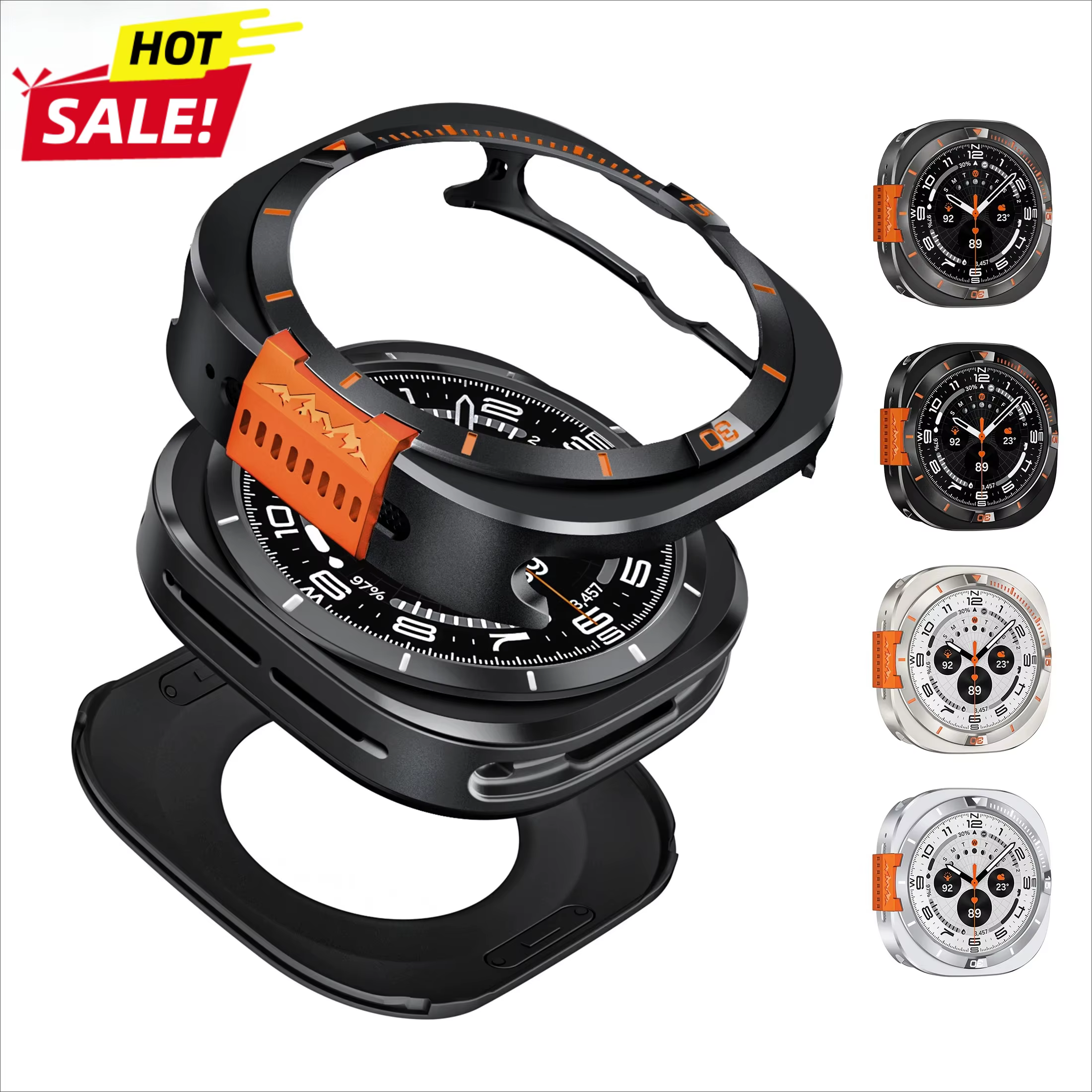 Coque métallique anti-chute pour Samsung Galaxy Watch 8 44mm Ultra 2025 47mm