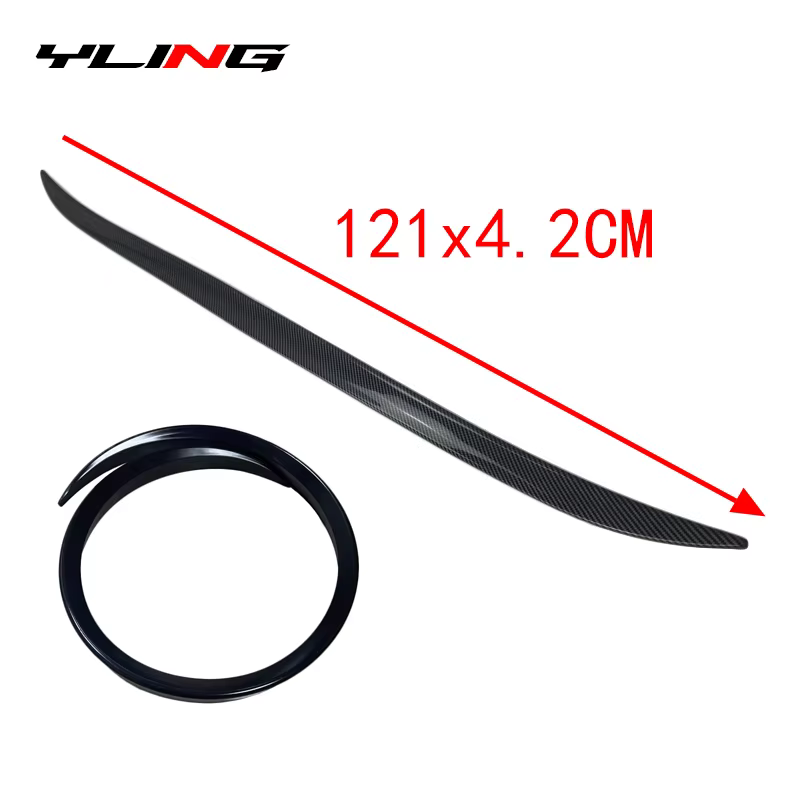 Pour Mercedes Benz accessoires classe A W177 A180 A200 A220 A35 AMG berline 4 portes 2015 + noir brillant lèvre de coffre arrière couvercle de pont Spoiler