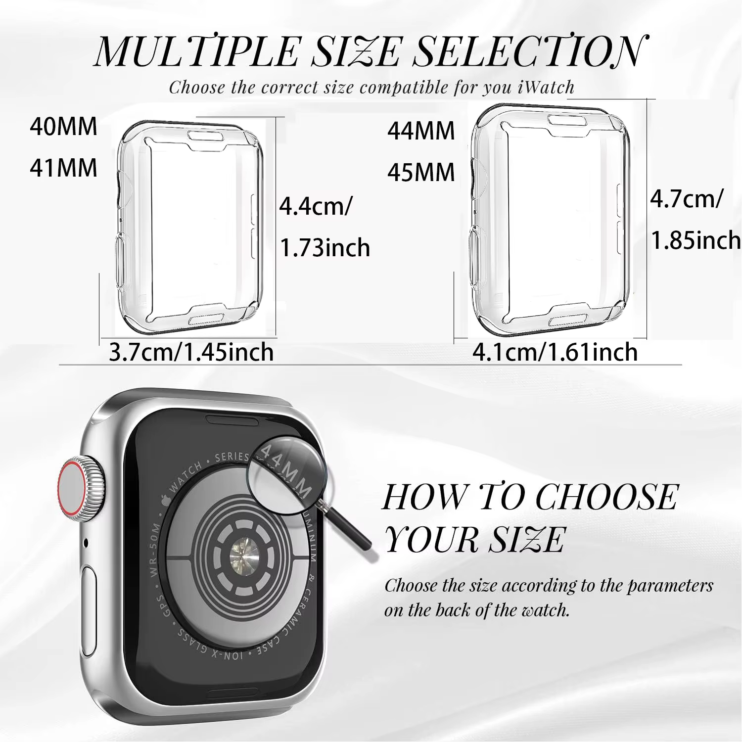 Coque en TPU pour Apple Watch