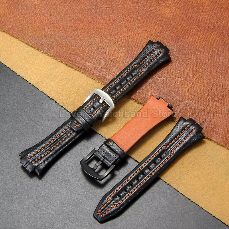 Bracelet de montre en cuir véritable