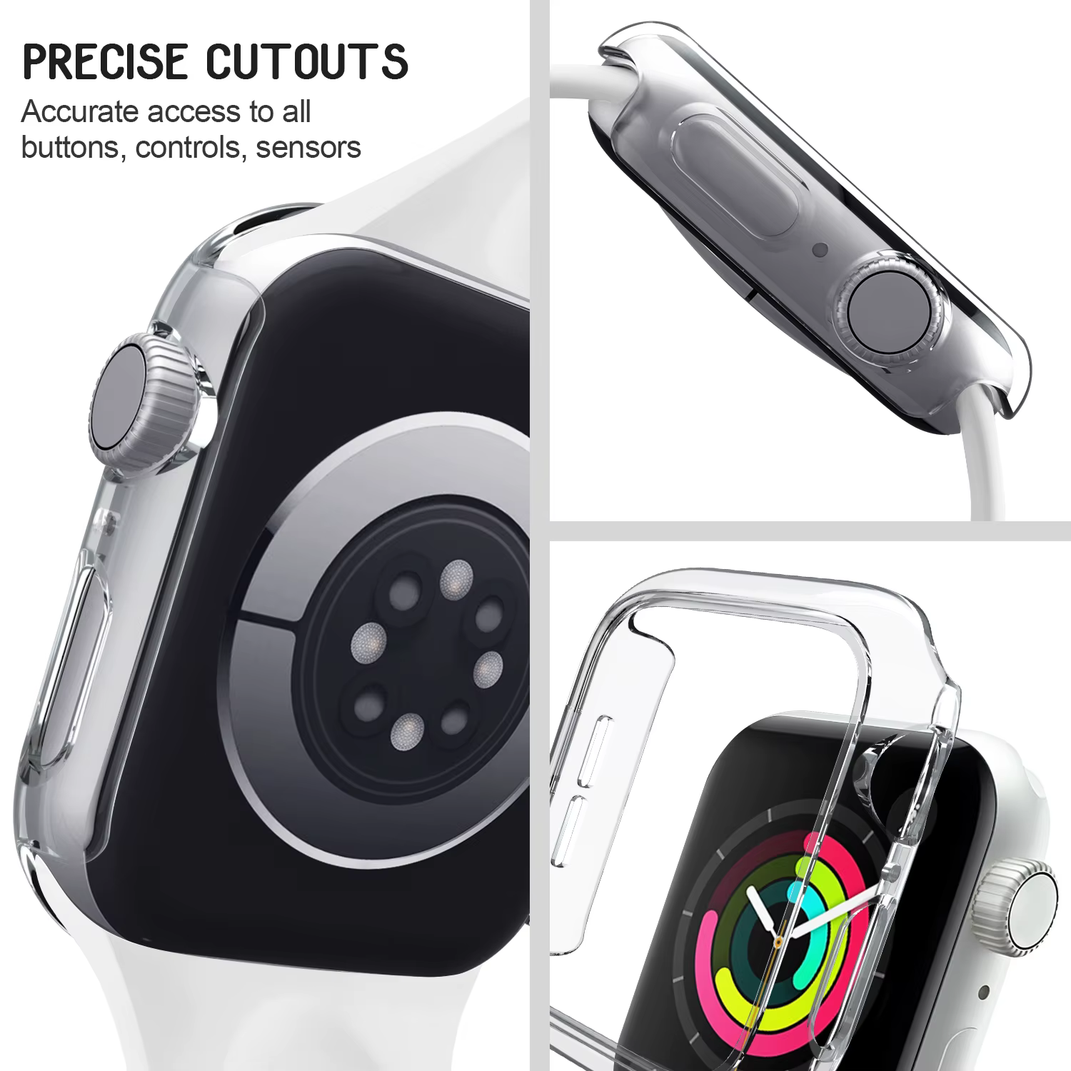 Boîtier PC + bracelet en Silicone pour Apple Watch 10 9 8 7 6 5 4 Ultra 49mm