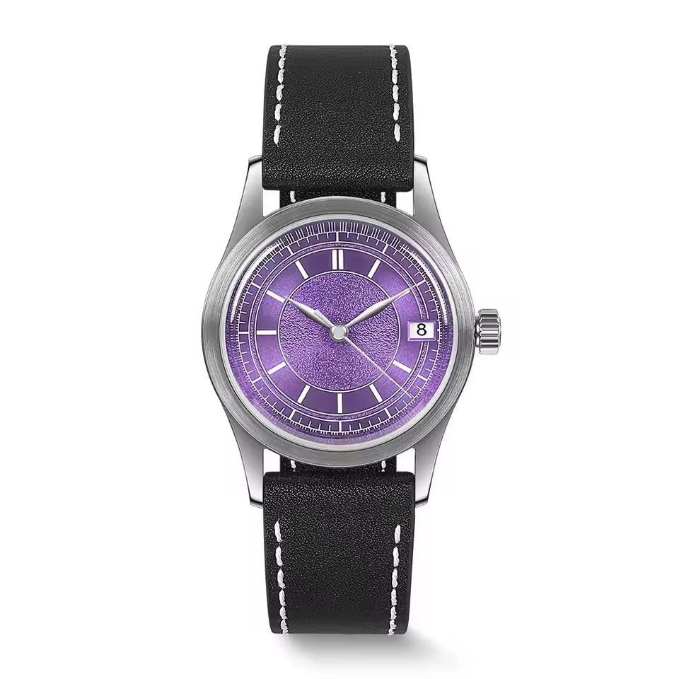 BODERRY hommes montre automatique 38MM pilote mécanique montre-bracelet 10Bar étanche saphir miroir BGW-9 lumineux Hangzhou7208