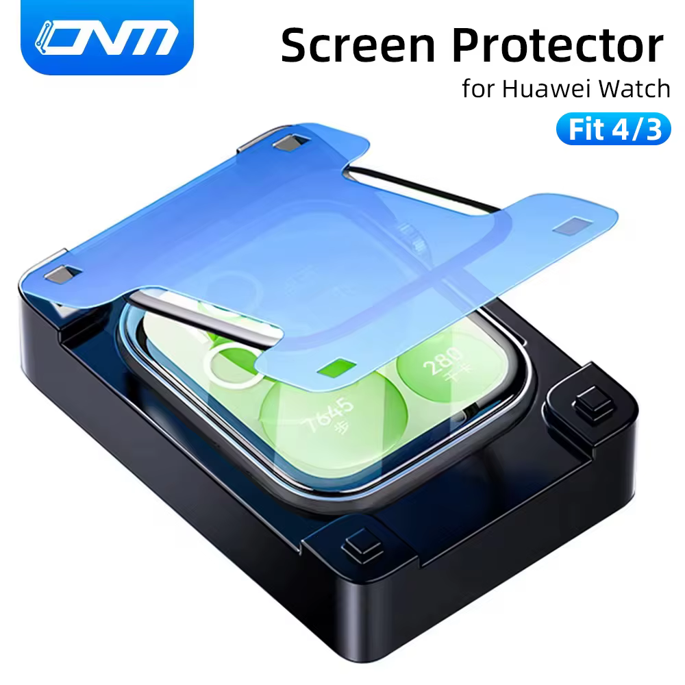 Plateau d'installation protecteur d'écran pour Huawei Watch Fit 4/3 Film de protection anti-rayures couverture complète