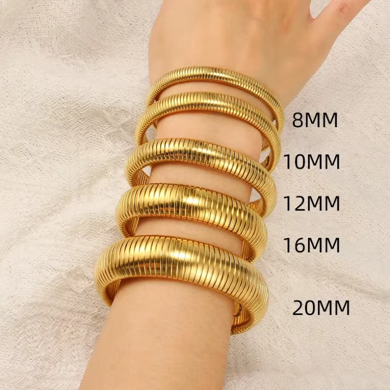 Bracelets Punk larges et épais pour femmes