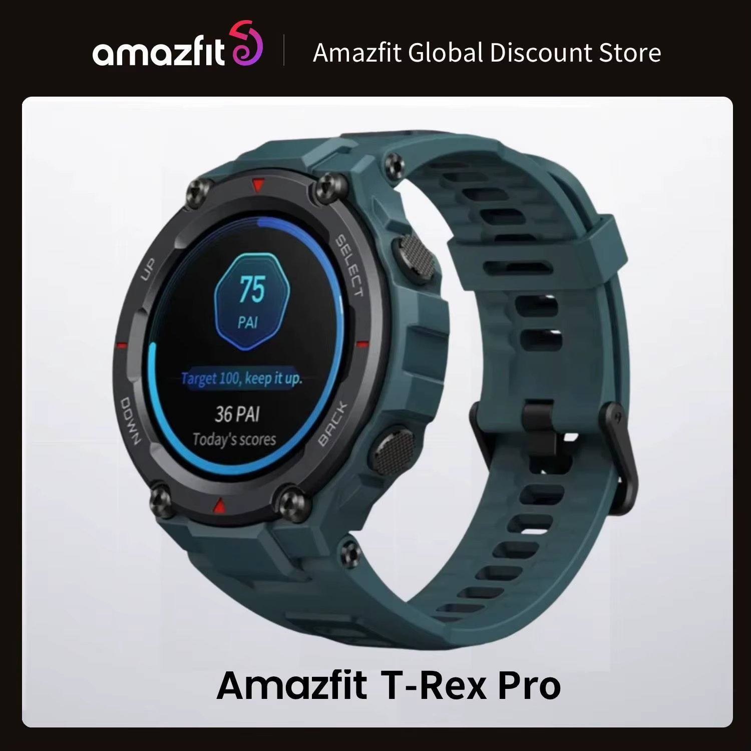 Nouvelle montre intelligente Amazfit T-Rex pro pour hommes-GPS extérieur étanche 10ATM autonomie de la batterie de 20 jours Compatible avec iOS et Android