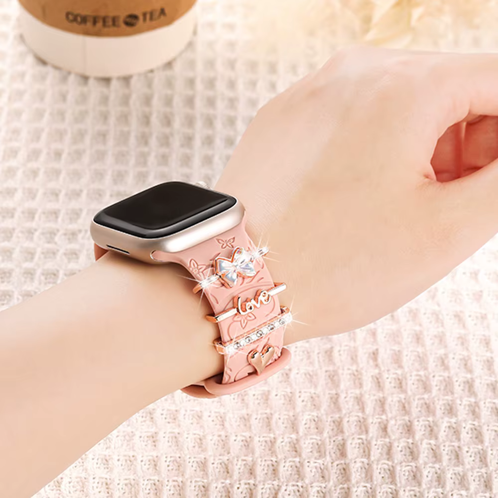 Breloques décoratives pour bracelet Apple Watch Series 11 10 9 8 7 6 SE 42 40 49 41 45 44 mm