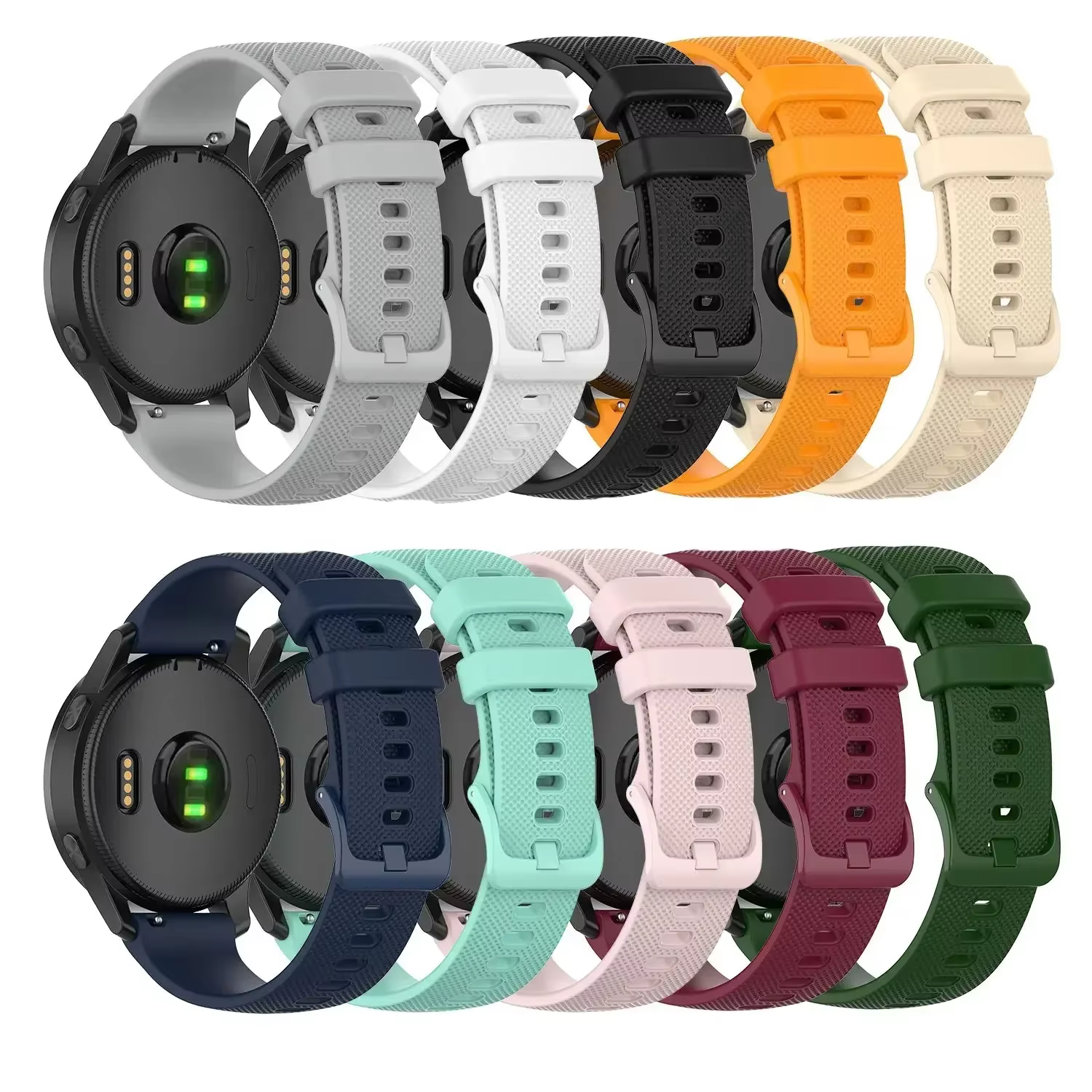 Bracelet de montre en silicone d'origine pour Garmin