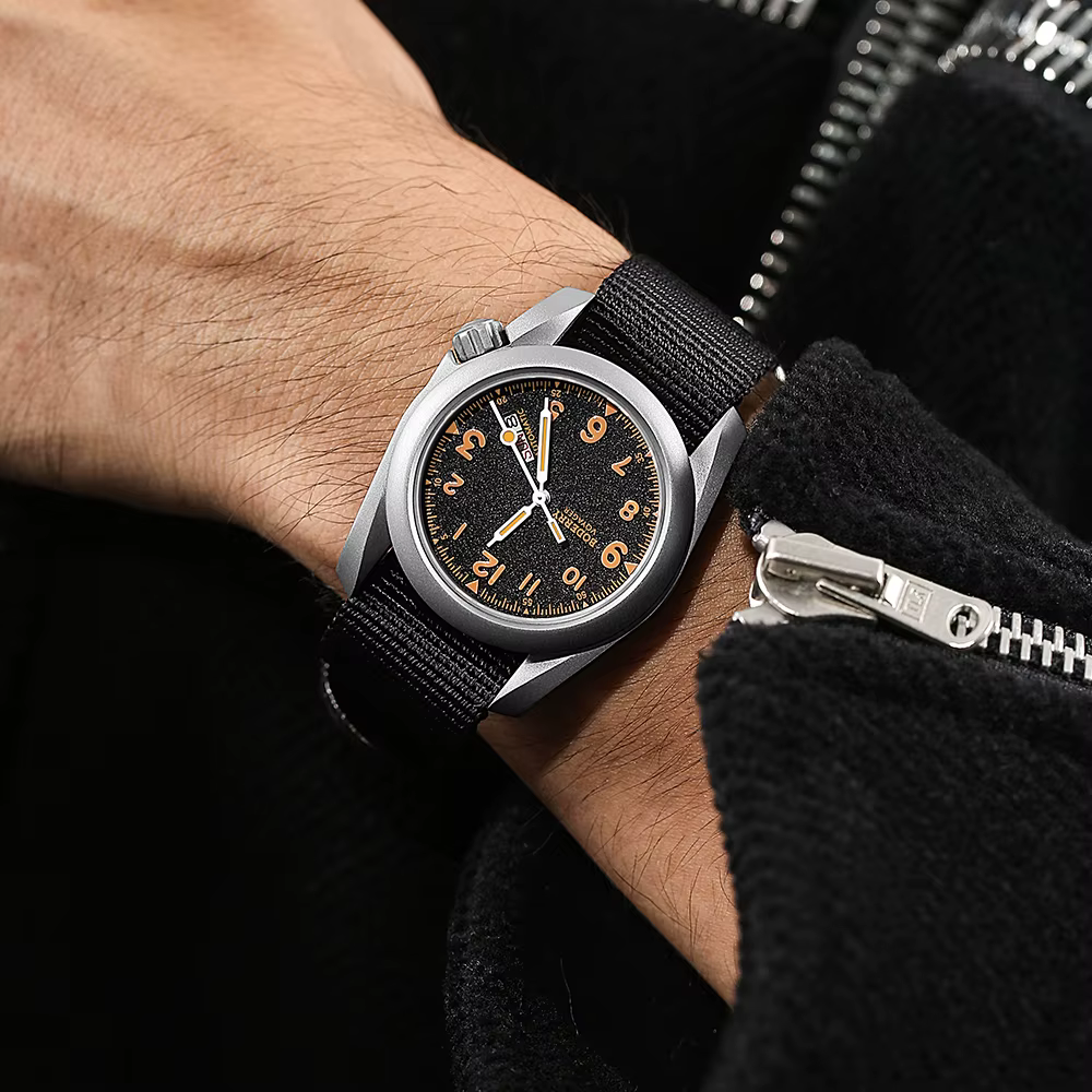 BODERRY montres de terrain pour hommes titane automatique pour Seiko montre-bracelet de plongée de marque supérieure
