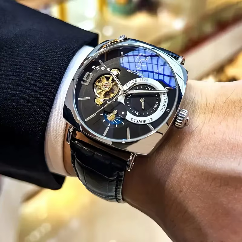 Montre mécanique pour homme rétro | Élégant