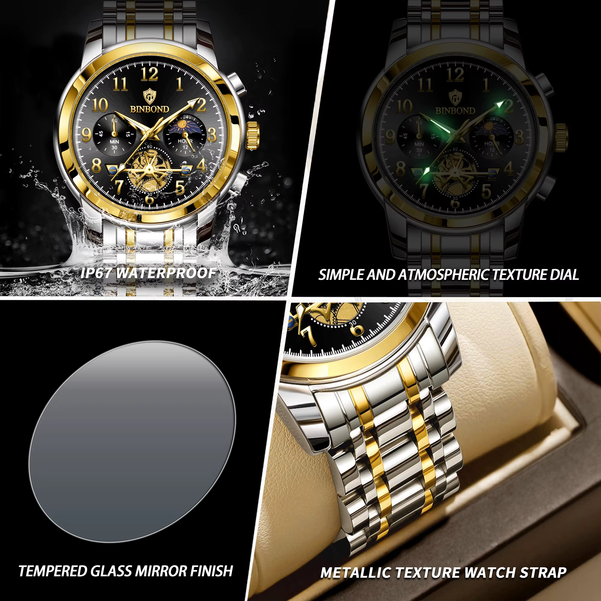 Montres pour hommes BINBOND
