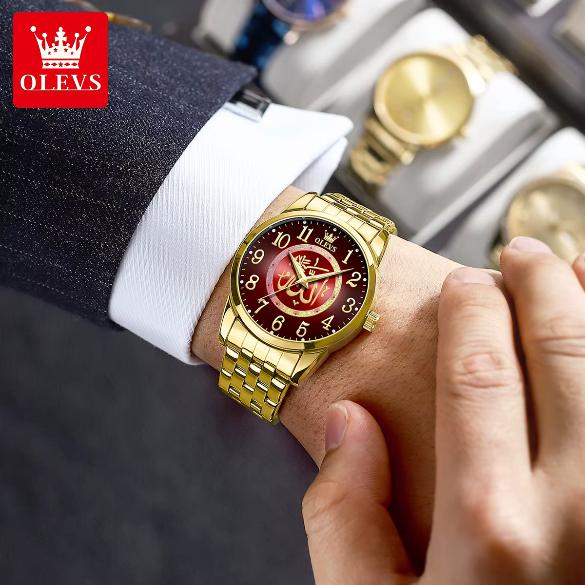 Montre à quartz étanche en acier inoxydable pour homme